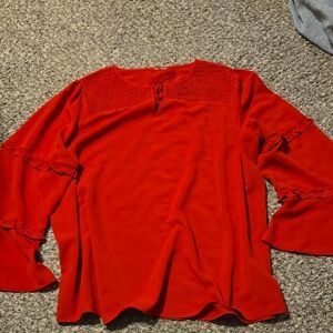 Elegant Red Women's Top